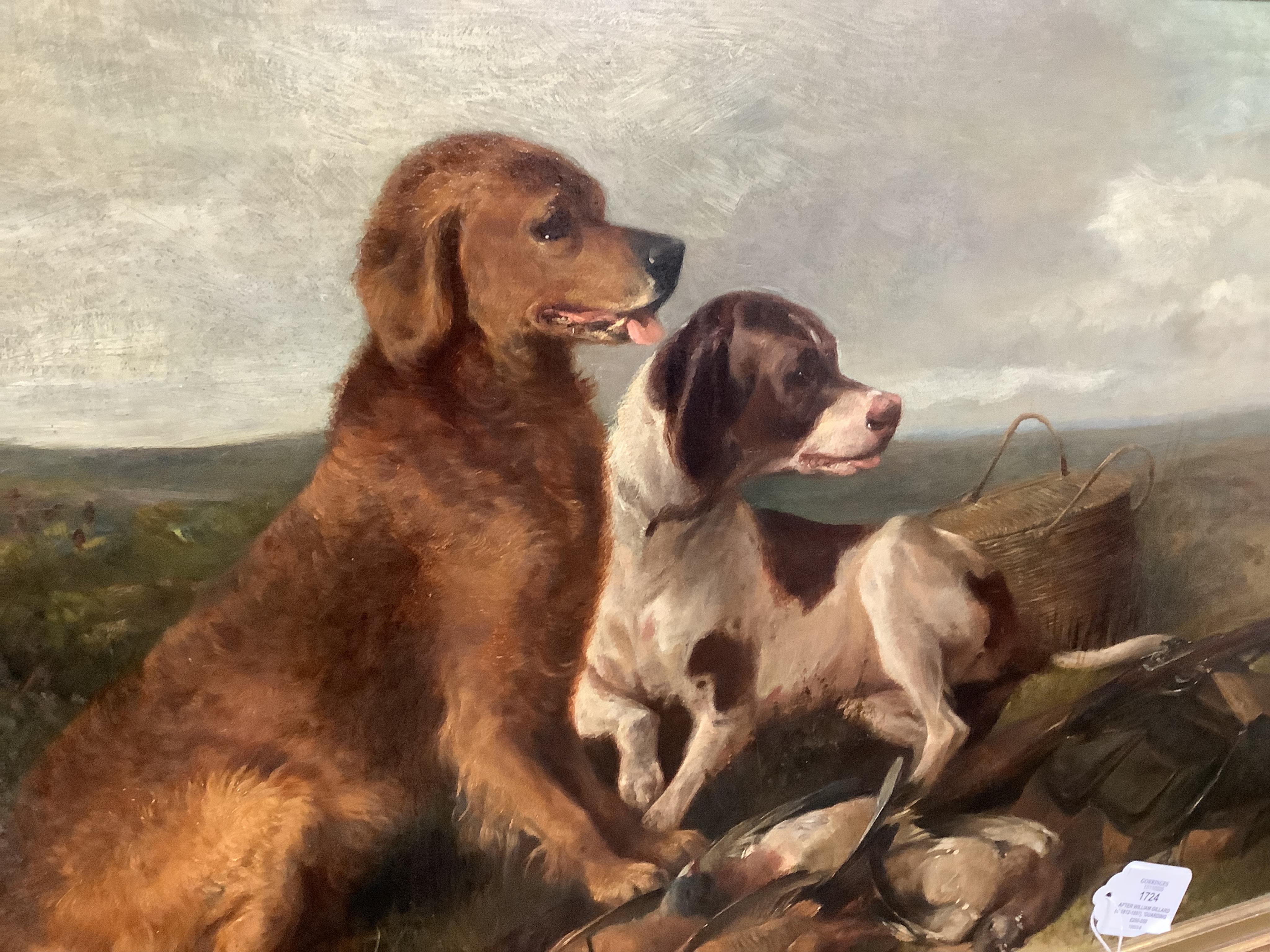 After William Gillard (c.1812-1897), 'Guarding the days bag'’, oil on canvas, 39 x 49cm